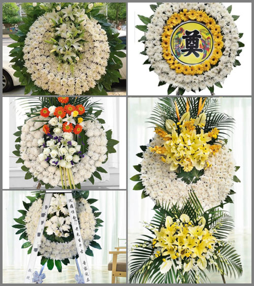 河南南阳社旗县苗店镇石塔寺村花圈速递